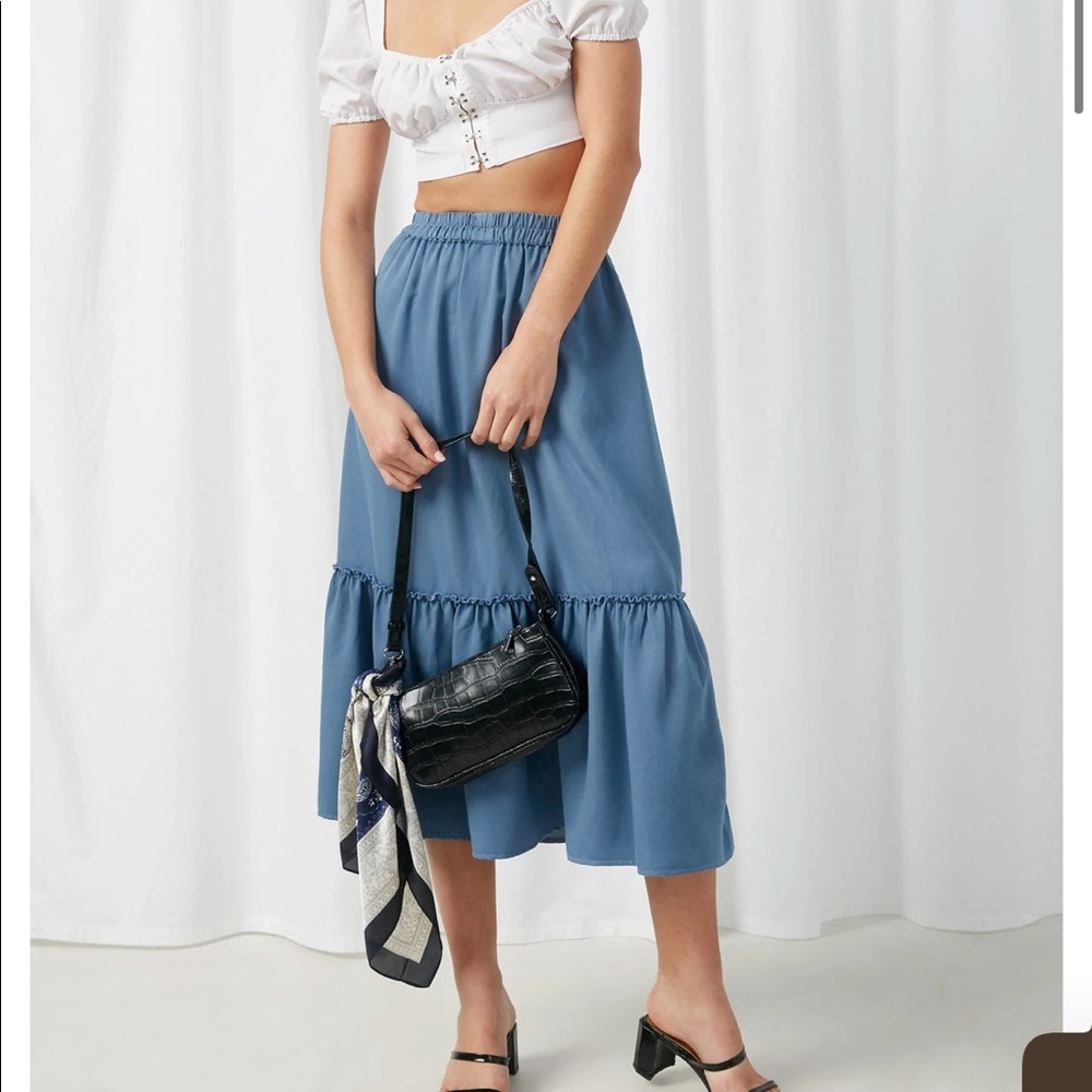 Blue skirt